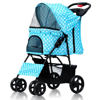 

Outing Small and Medium-sized Light Pet Stroller Dog Folding Four-wheeled Cat Universal Supplies