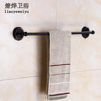 

Black Towel Bar Single Copper Bathroom Hardware Bathroom Accessories American Bathroom Towel Rack Free Stiletto Installation