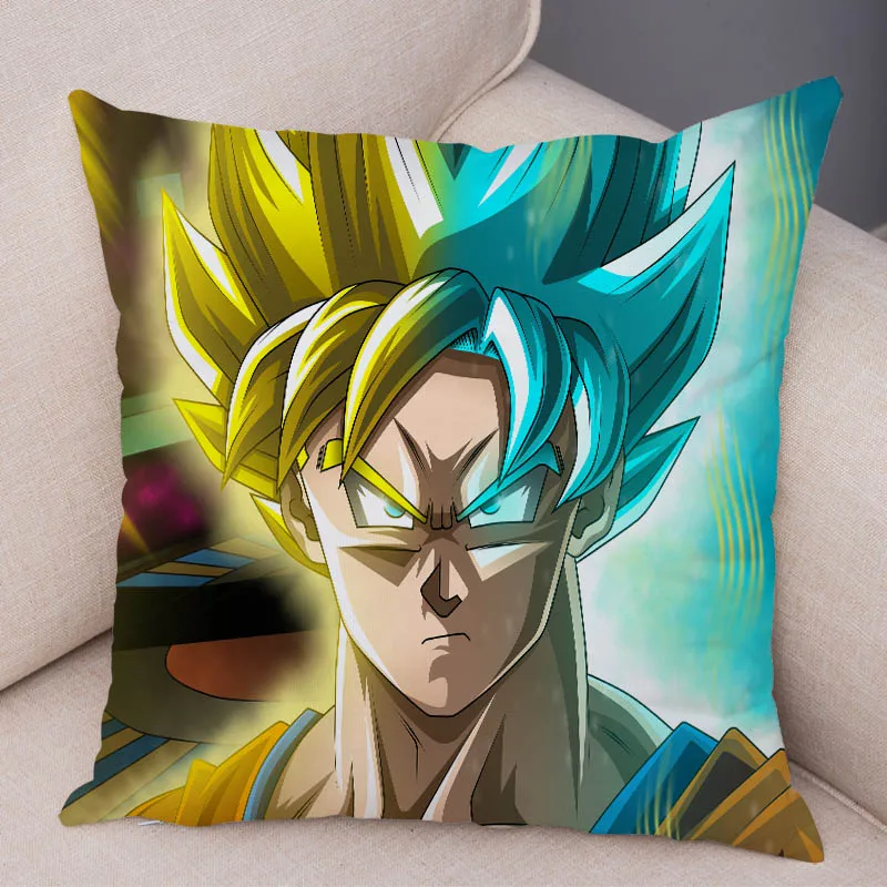 14 Dragon Ball Z наволочка для дивана домашний Супер Saiyan Наволочка Декор Мультфильм Япония Аниме Супер мягкая короткая плюшевая наволочка - Цвет: 14