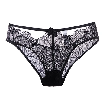 

Women Panties French Transparent Sexy Underwear Floral Lace Female Briefs Fashion Hollow Out Underpants For Lady Lingerie 1PC