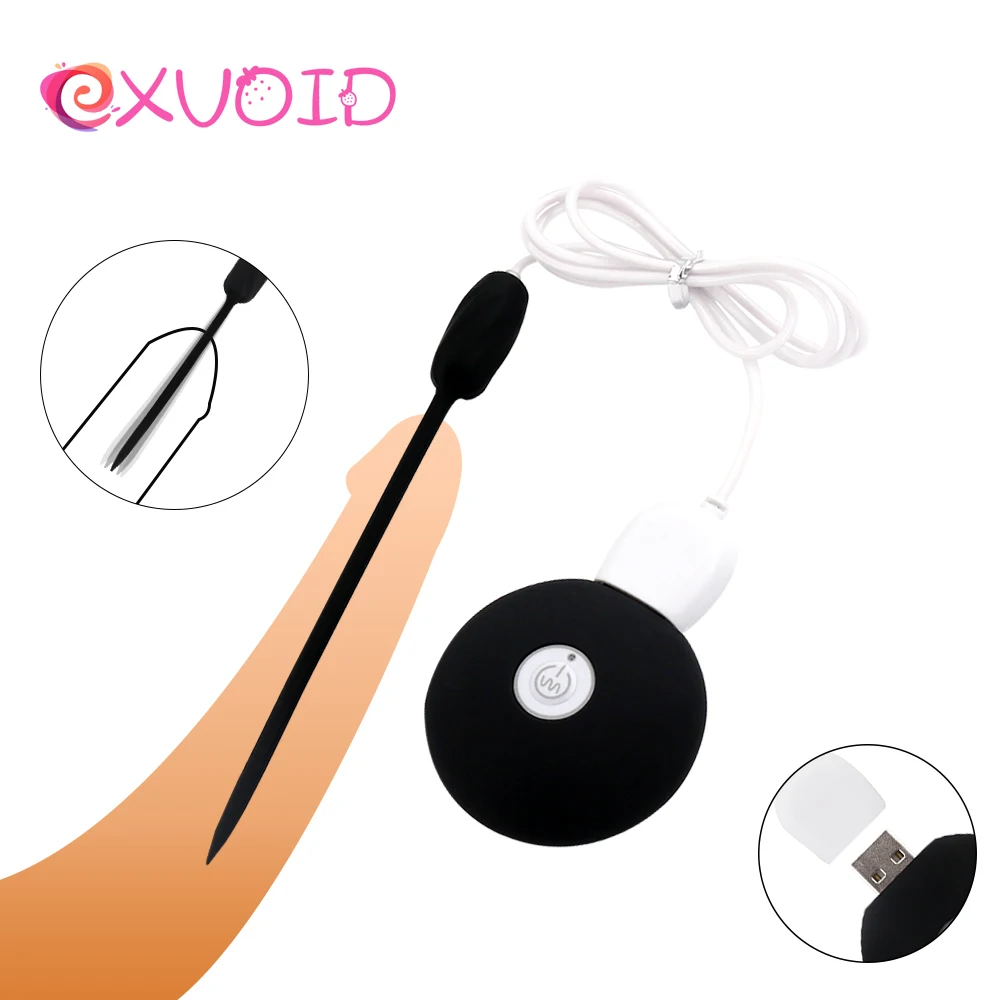 Виброкатетер уретральный EXVOID с USB-зарядкой интимные игрушки для мужчин