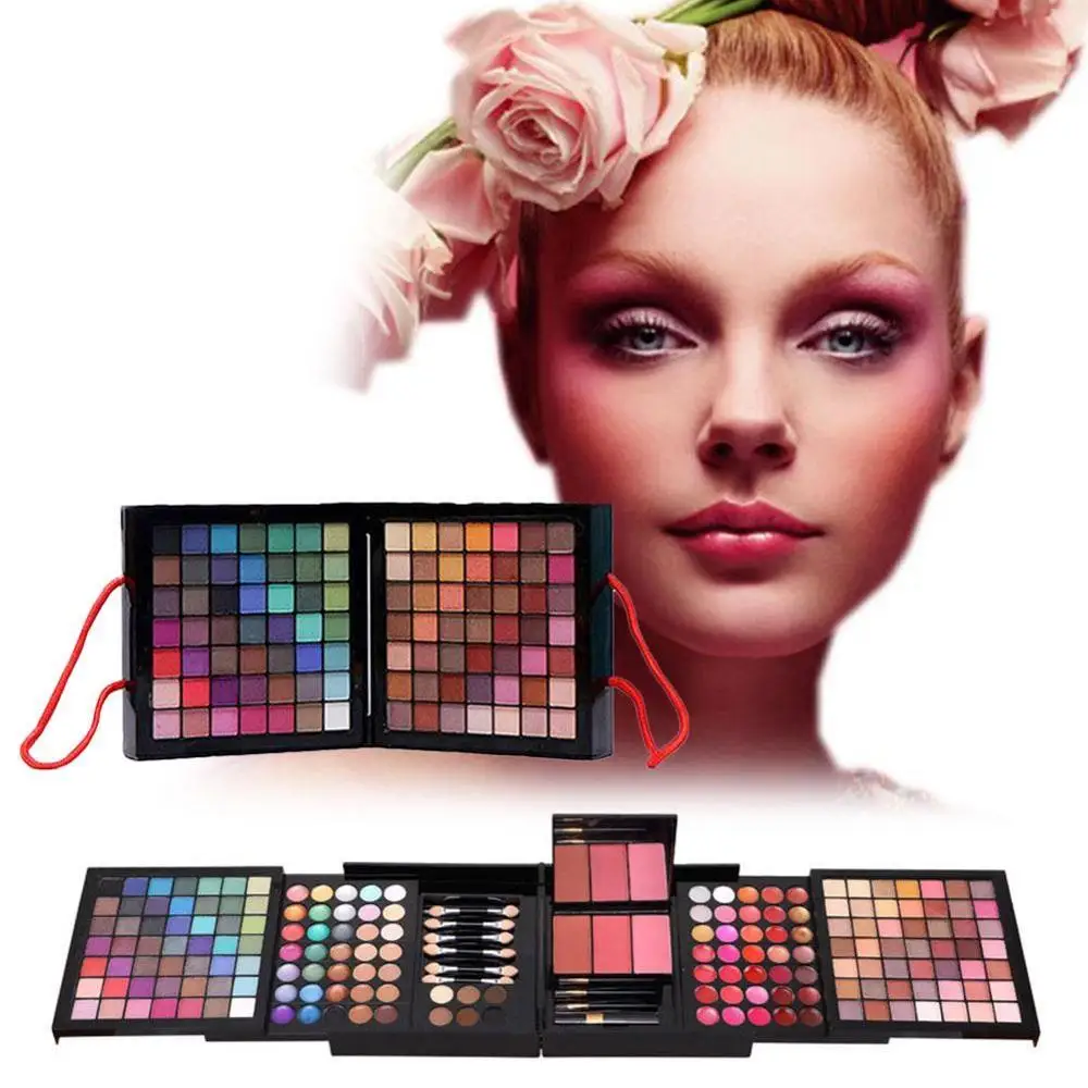 

177 Color Eyeshadow Makeup Palette Set Shimmer Professional Lip Gloss Collection Makeup Kit Matte Eye Shadow Face Foundation