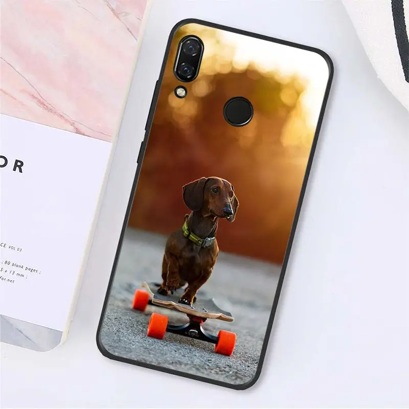 A3 MaiYaCa Cute Animal Dachshund Dog Puppy Phone Case for Xiaomi Redmi8 4X 6A S2 Go Redmi 5 5Plus Note5 7 Note8Pro - Color: A3