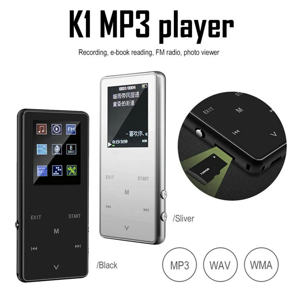 EPULA MP3 MP4 плеер портативный мини 1,8 дюймов Bluetooth светодиодный экран Музыка Спорт 8G MP4 плеер Поддержка FM радио Vedio TF карта