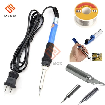 

Soldering Iron 60W Adjustable Temperature Electric Solder Iron Rework Station Handle Heat Pencil Welding Repair Tools Kits