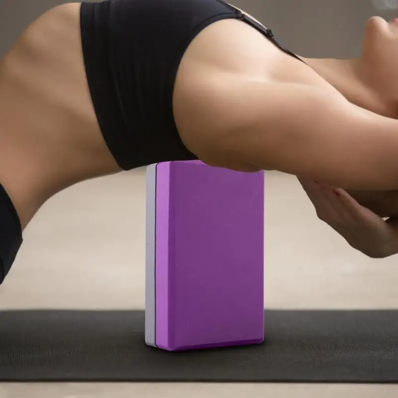 EVA Yoga Block Waterproof Pilates Yoga Brick Exercise Sports Anti-slip Body Shaping Foam Block Stretching Aid Gym Fitness Props
