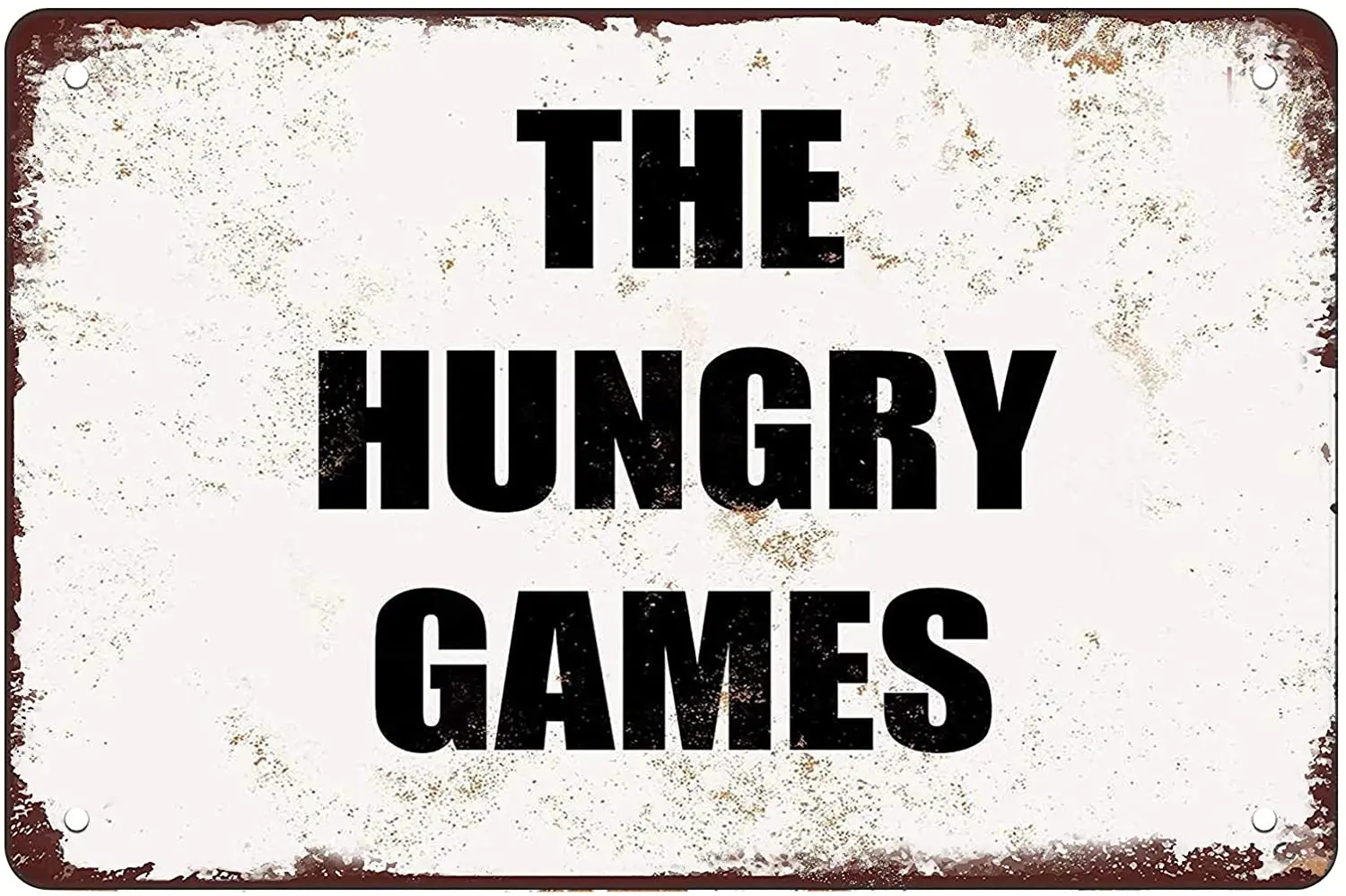 Retro tin Sign The Hungry Games Man Cave Warning signr Wall Decoration Size:8x12 | Дом и сад