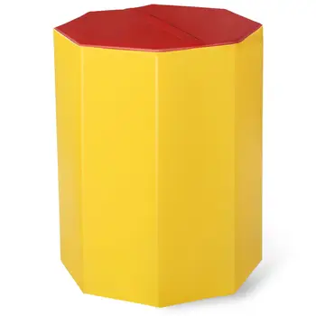 

24"x26" Gymnastics Octagon Skill Shape Tumbling Somersault Backbend Trainer Exercise for Preschool Kids Gym (Yellow+Red)