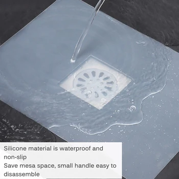 

Silicone Floor Drain Deodorant Pad Sewer Bathroom Anti Odor Floor Drain Toilet Floor Drain Pad Cover Water Stoppe Sink Accessory