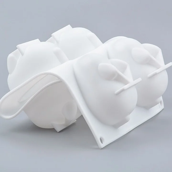 Silikon 3D Hase Kaninchen Kuchen Formen Backen Dekorieren Formen zum Backen Dessert Mousse – Detail 5