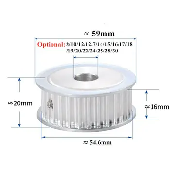 

35 Teeth HTD 5M Synchronous Timing Pulley Bore 8/10/12/12.7/14/15/16/17/18/19/20/22/24/25/28/30mm for Width 15 HTD5M wheel Gear