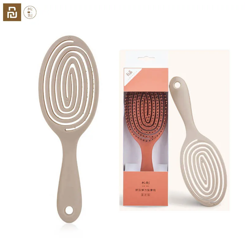 Youpin XINZHI-peine de masaje elástico relajante, cepillo de pelo portátil, cepillo de masaje mágico antiestático, peinetas para la cabeza, regalo para mujer