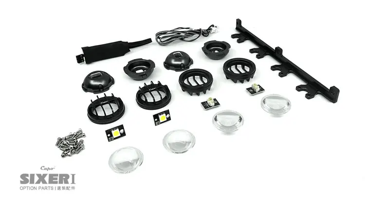 RC части Capo SIXER 1:6 самурайский Металл CD158284P 4p круглые линзы светодиодные стойки Опционные части