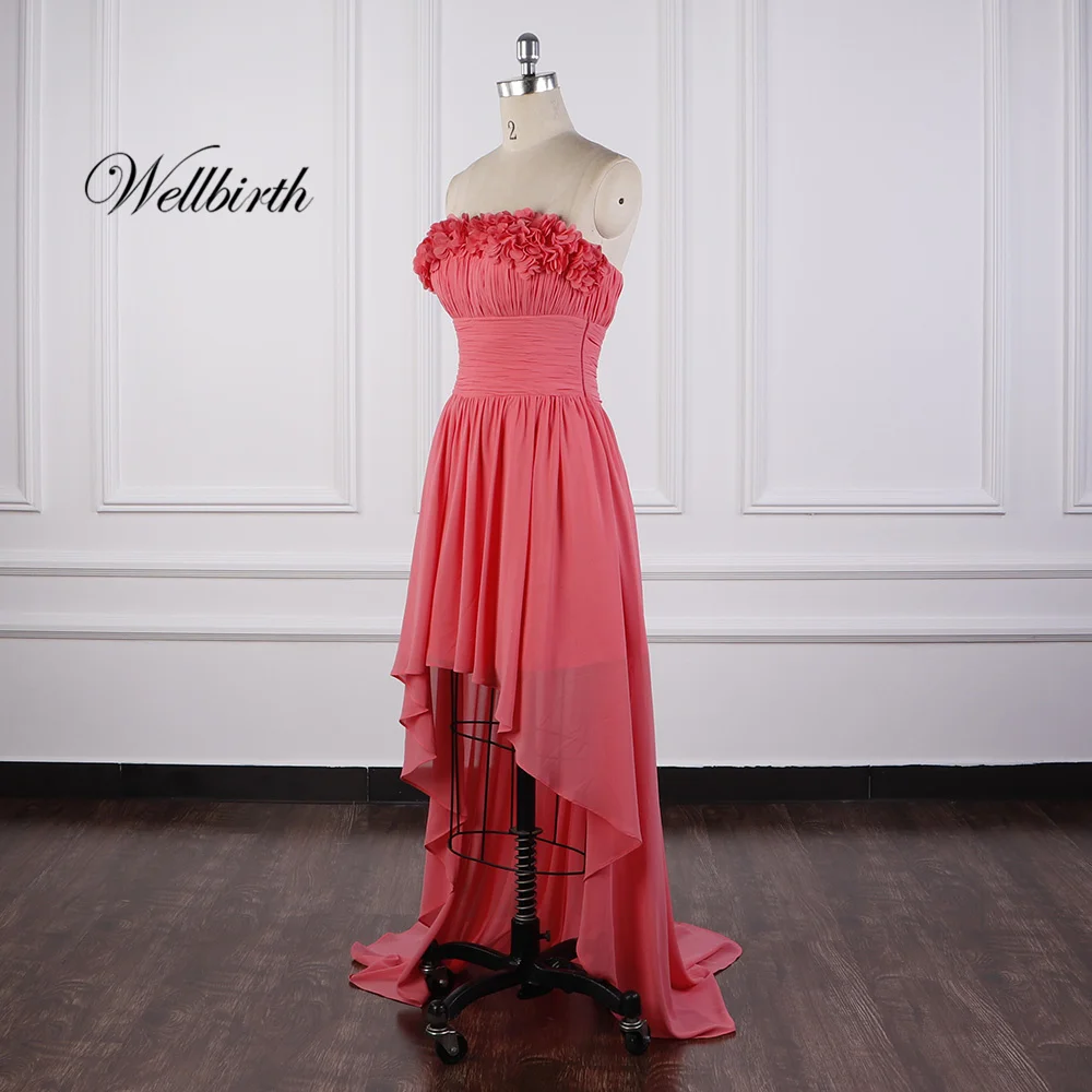 Реальное изображение Wellbirth платье подружки невесты robe d'd'honneur без рукавов шифон vestido madrinha