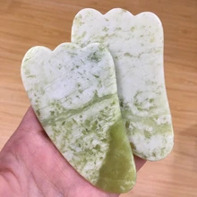 

Natural Jade Stone Gouache Scraper Gua Sha Massage Tool For Body Meridian Scrapping Face Lifting Slimming Skin Detox Beauty Care