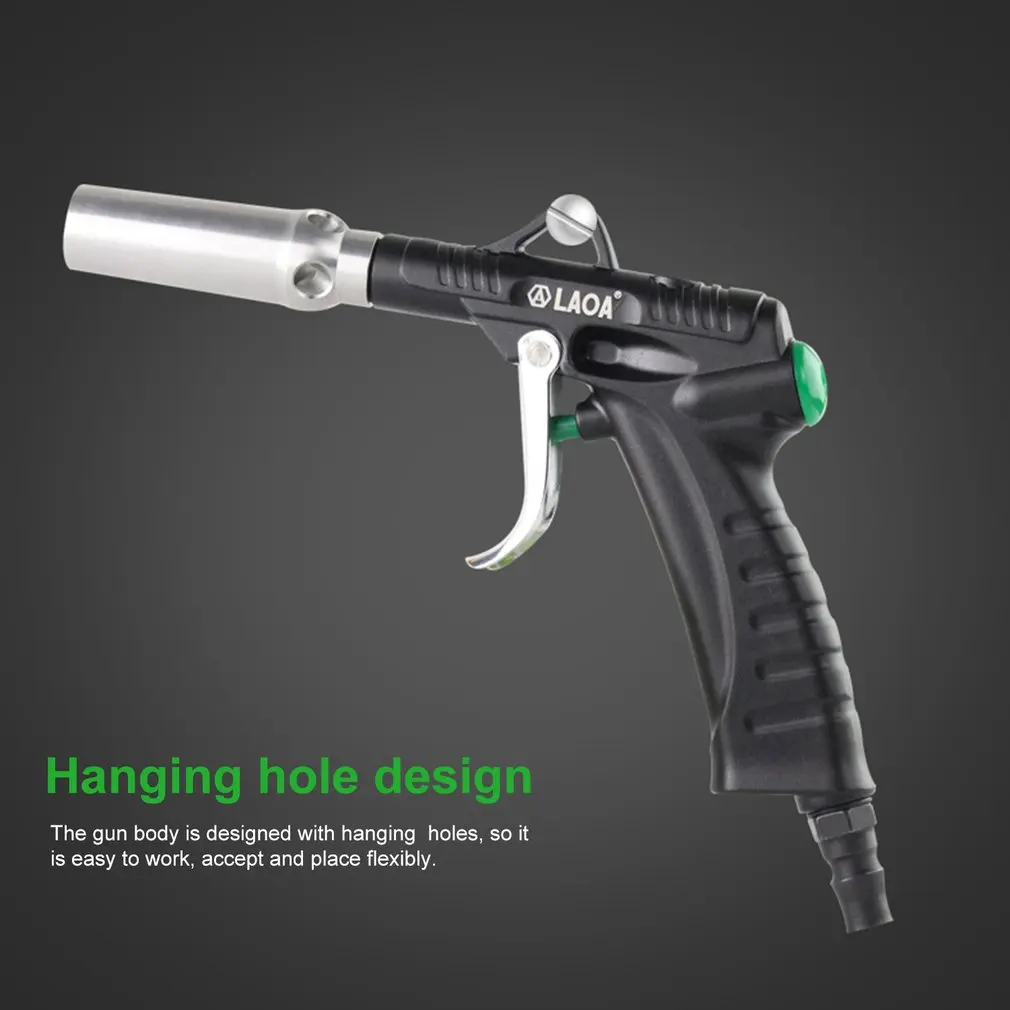 LAOA алюминиевый сплав дующий пистолет пневматический пистолет Регулируемый струйный пистолет пневматический пистолет высокого давления для пыли воздушный щетка распылитель автомойка
