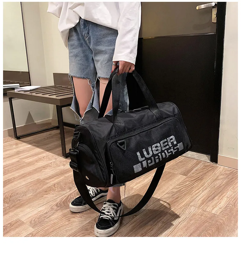 Fashion Gym Training Fitness Bag Women High Capacity Waterproof Travel Dry Wet Yoga Mat Bags Luggage Shoes Storage Shoulder Pack