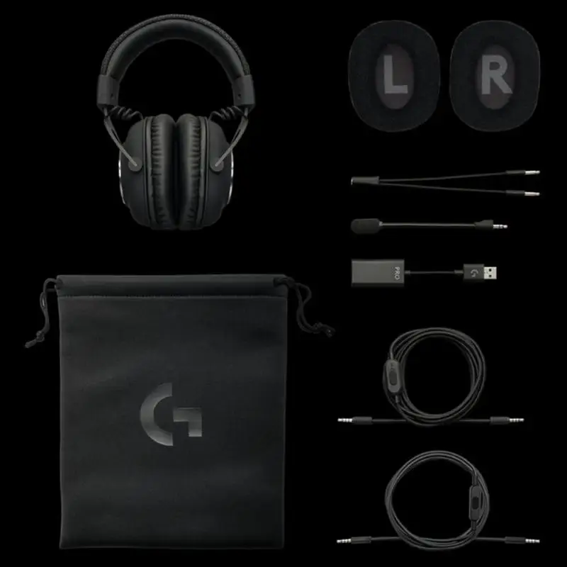 Logitech G Pro X USB Проводная игровая гарнитура с микрофоном синий голос 7,1 канальный объемный звук через наушники-вкладыши наушники со съемным микрофон