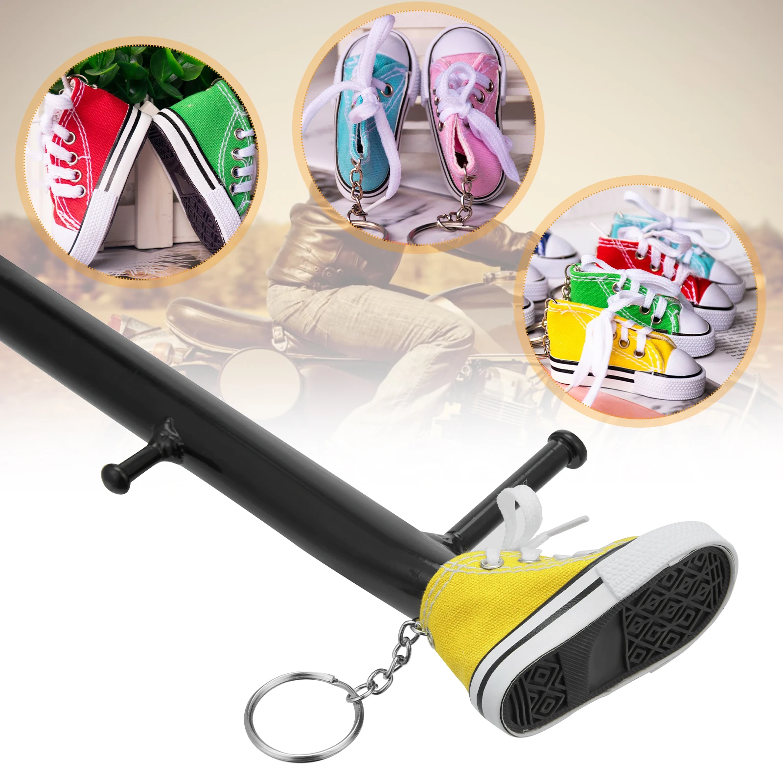 1pcs Creative Tripod cover For Motorcycle Bicycle Side Shoe Shape Foot Support Electric bike Tripod Decor Moto Parts New 2021