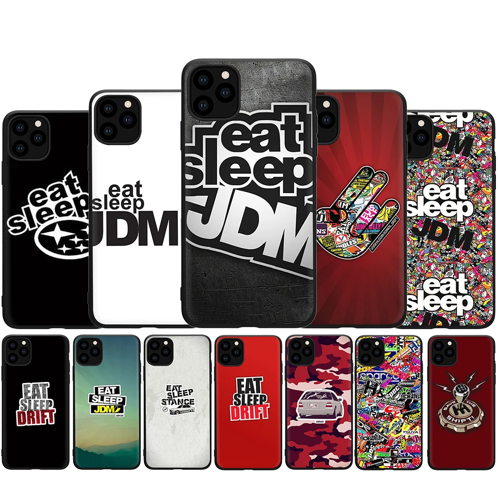 Стикер Bomb Eat Sleep JDM Мягкий силиконовый чехол для телефона iphone 5 5s SE 2020 6 6s 7 8 Plus X XR XS 11