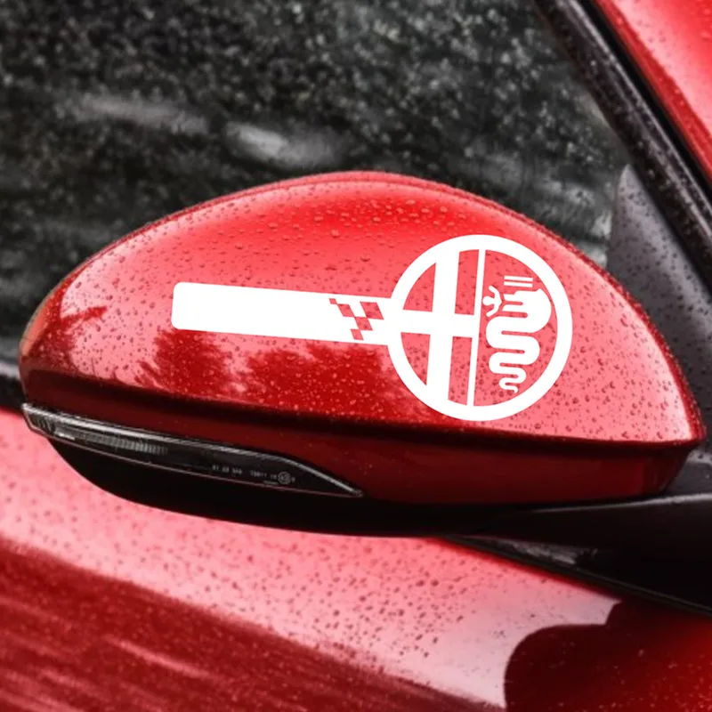 20 шт. для ALFA ROMEO пользовательские боковое зеркало наклейки на кузов наклейки MiTo Giulietta Giulia 159 147 156 166 GT MiTo стайлинга автомобилей