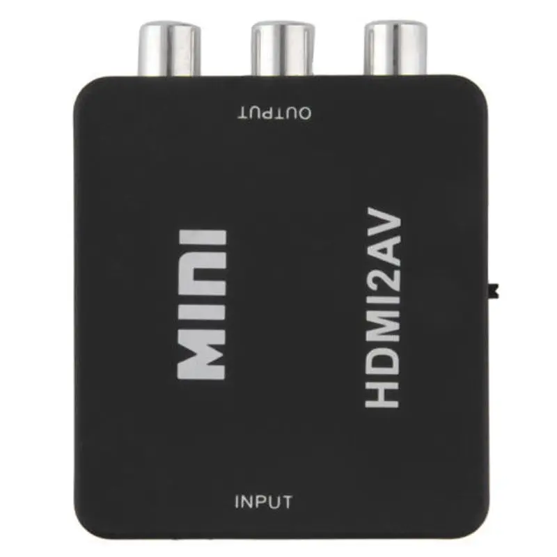 Мини 1080P HDMI соединение к RCA Аудио Видео AV конвертер CVBS адаптер для HDTV