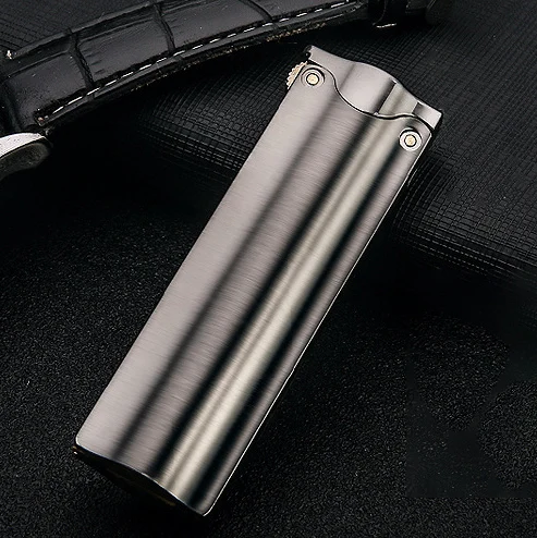 BLACK Ретро металлическая керосиновая масляная Зажигалка Noverlty, бутиковая бензиновая Зажигалка для прикуривателя, многоразовый бензиновый фонарь, зажигалка для измельчения, колесо огня - Цвет: BLACK