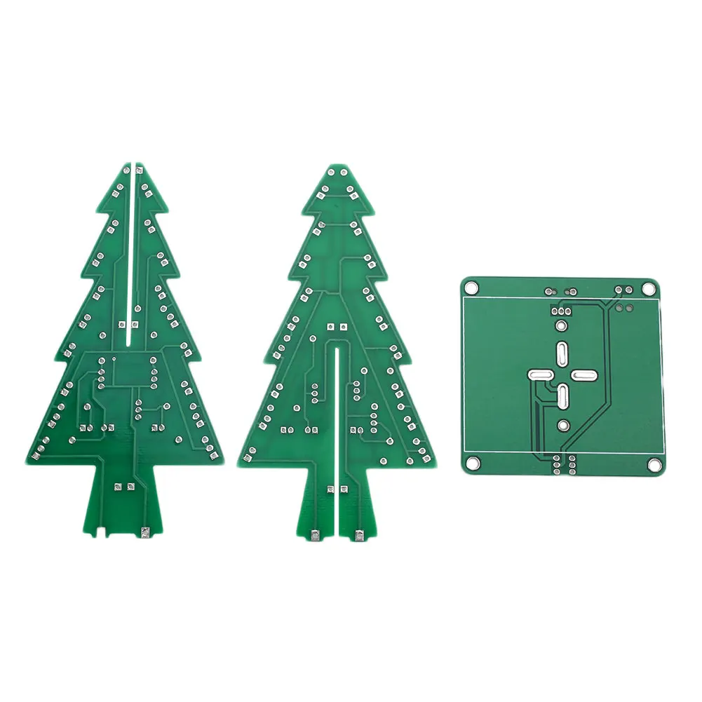3D Рождественские елки DIY Kit светодиодный светильник Вспышка 3 цвета схема подарок декор