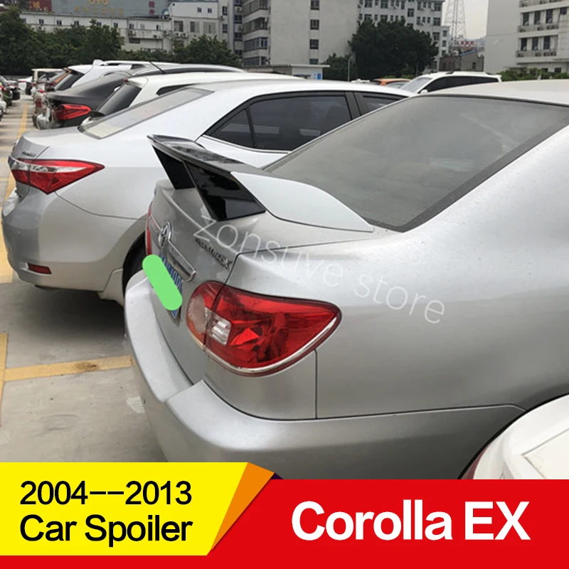 Использовать для Toyota Corolla EX спойлер 2004-2013 год ABS Пластиковый материал заднее декоративное крыло EX стиль GT Спортивные Аксессуары