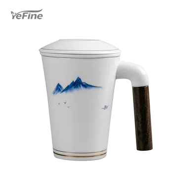 

YeFine Japanese-style Ceramic Teacups Coffee Cup With Filters a Tea Sets
