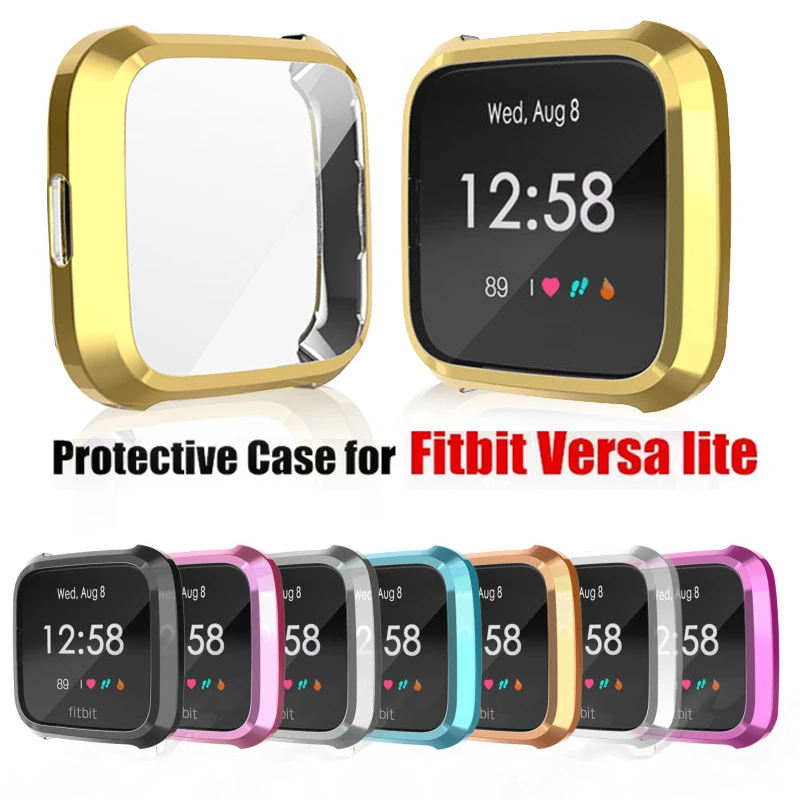 

2020 Soft TPU Case for Fitbit Versa Lite Band Smart Watch Full Screen Protective for Fitbit Versa Lite Silicone Case Accessories