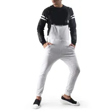 Мужские повседневные Комбинезоны комбинезон свободные карманы длинные велошорты однотонные брюки