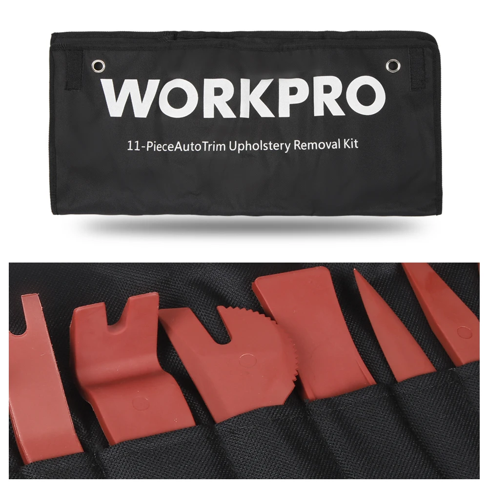 WORKPRO набор инструментов для ремонта автомобиля удаления обивки внутренняя