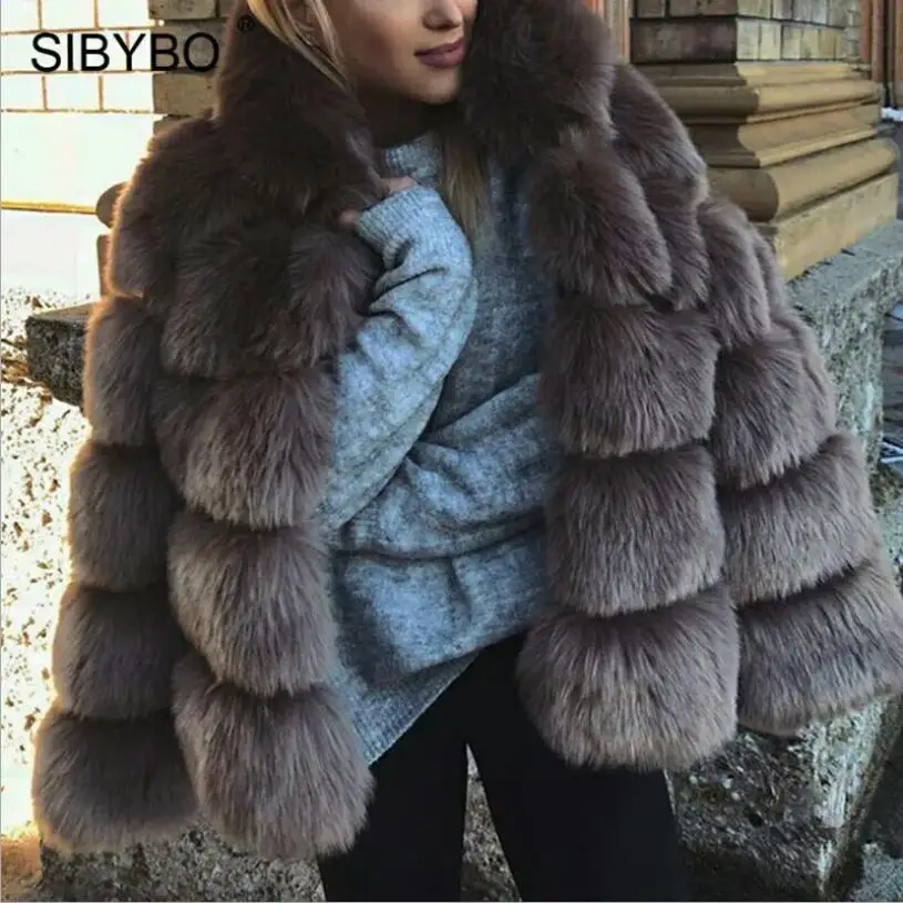 Пальто из искусственного меха женская куртка пальто из искусственного меха лисы плюс размер высокое качество пальто из искусственного меха с капюшоном