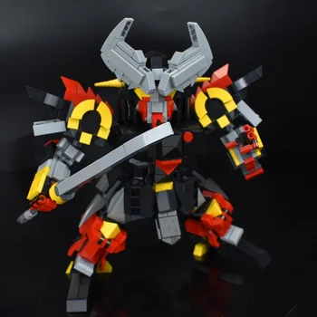 

Modiker 1060Pcs STEM MOC Robot Bull Demon King with Battleship Knife Mecha Model Small Particle Building Blocks Educational Toy