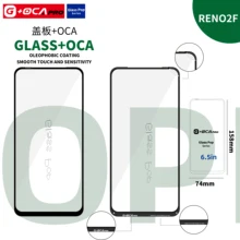 

2PCS Front Screen + OCA Reno3 Reno2 Reno2F Reno2Z Reno4 Reno4se Reno5 OPPO High Quality Touch Lens Replacement Glass