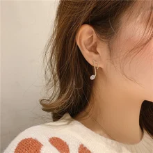 

Popular Fashion Shining Rhinestones Asymmetric Music Character Ear Studs Temperament All-match Simple Earrings Jewelry 2021 NEW