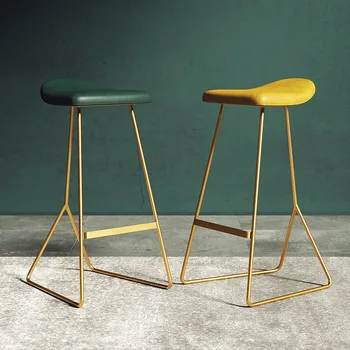 

Modern Nordic High Stool Family Bar Stool High Foot Bar Stools Front Desk Chair Bar Chair Modern Simple Bar Chairs