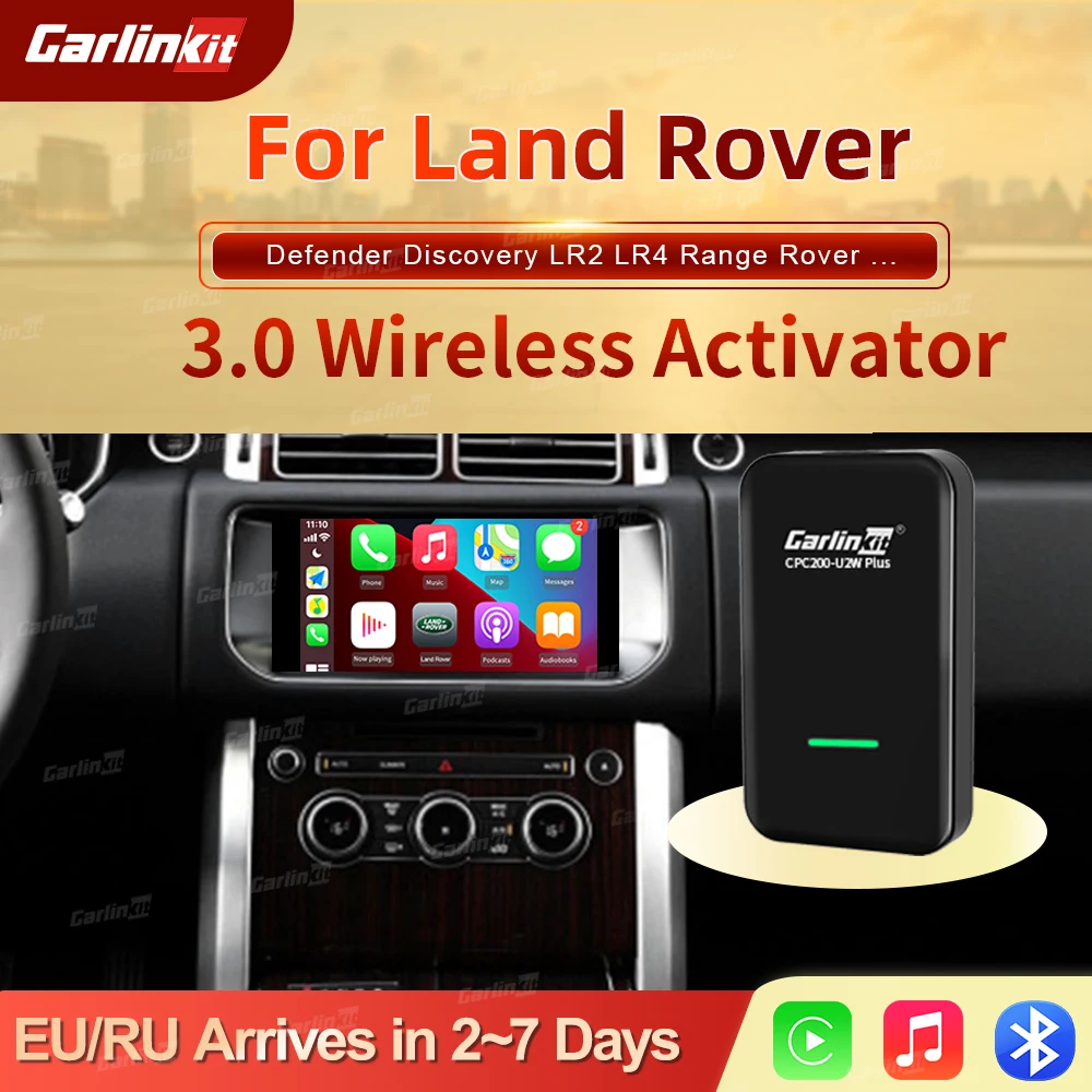 Draadloze CarPlay-Adapter voor Land Rover Range Rover Evoque 2019-2023, Plug & Play Draadloze CarPlay/Android Auto 2-in-1, Converteert Bekabelde CarPlay Naar Draadloos