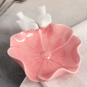 

Dish "Doves on a flower", 18 × 14 cm, pink