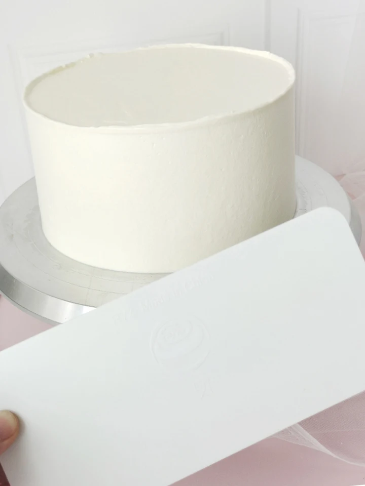 Raschietto Per Torte In Metallo 22x8 Cm – Doppio Lato Liscio E Rigato – Per Crema Al Burro E Glass - 4