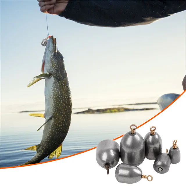 30Pcs Iron Fishing Weights Sinkers Kit Casting Bell Sinker Egg Weight for  Bass Trout Fishing Gear Tackle - AliExpress