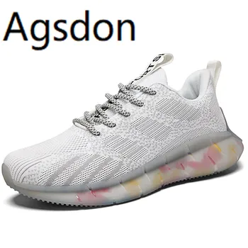 

2020 Summer Men Shoes Sneakers Breathable Lightweight Men Casual Shoes Lace Up Classic Shoes Men Mesh Comfortable Plus Size New