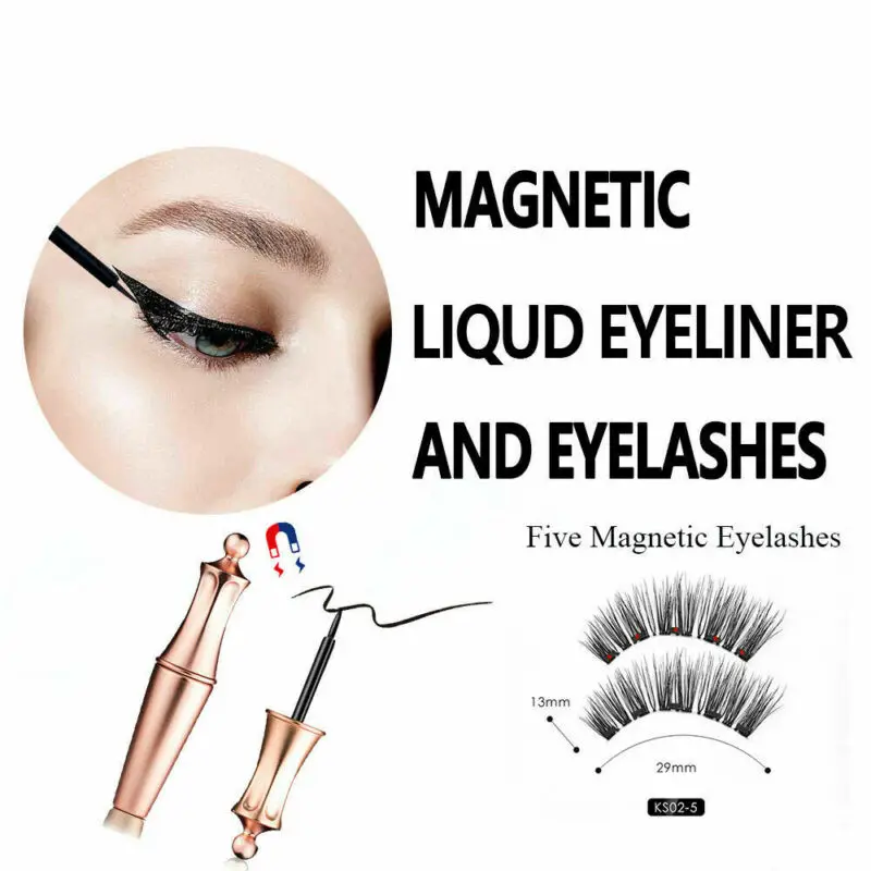 

Magnetic Liquid Eyeliner Magentic Eyelashes Set 1.4cm Handmade Faux Mink Hair Magentic Liquid Eyeliner suit @11