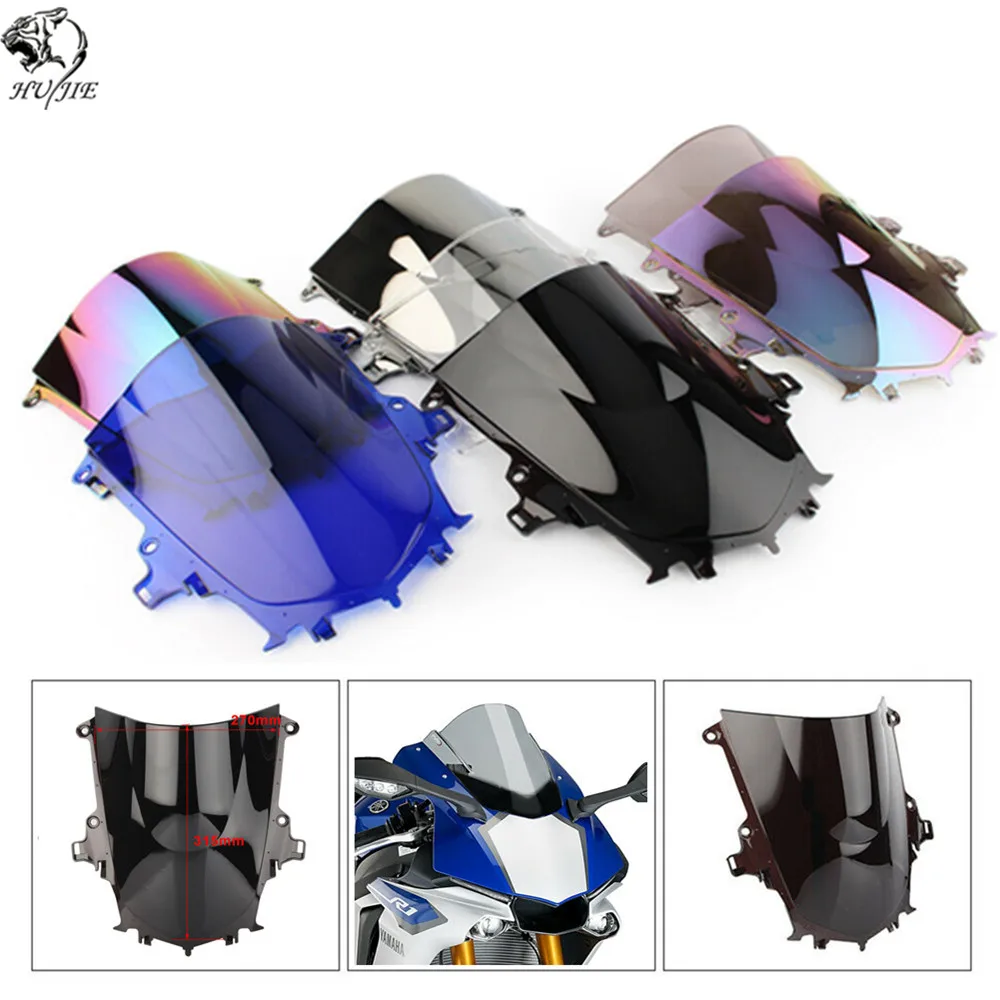 YZF R1 Windshield Windscreen Double Bubble For Yamaha 1000 2015 2016 2017 2018 15-18 | Автомобили и мотоциклы