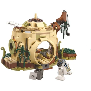 

New StarWars Series Yoda's Hut Luke 241pcs Skywalker R2-D2 Building Block Bricks Toys With StarWar