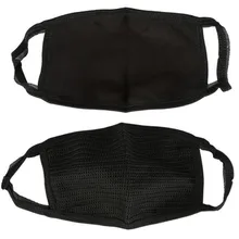 Черный хлопок противопылевые маски для лица Велоспорт носить дымовые лицевая маска унисекс рот Муфельная мотоциклетная маска для лица