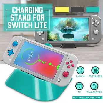 

New Mini Game Console Charging Base Charger Stands Portable Charger Dock Station For Switch Lite Console Game Acces Color Random