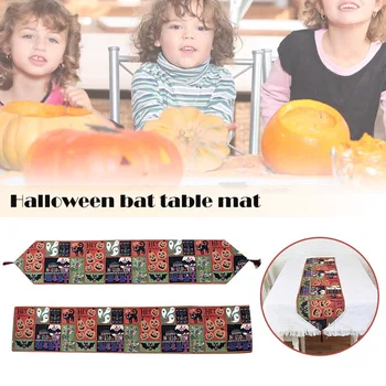 

Halloween Tables Runners Fun Pumpkin Tablecloth Decorative Bed Flag Eco-friendly Decorations Halloween-tafellopers H99F