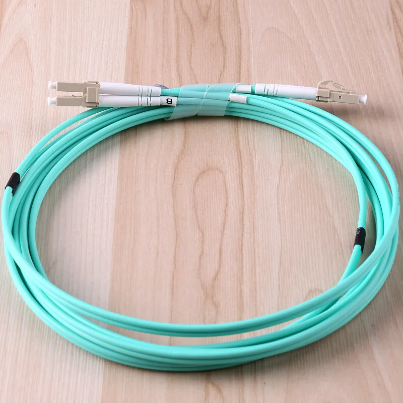 Волоконный соединительный кабель, AMPCOM 10G гигабитные волоконно-оптические кабели с LC в LC многомодовый OM3 дуплексный 50/125 LSZH
